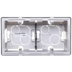 VALENA LIFE Puszka natynkowa podwójna aluminium 754212