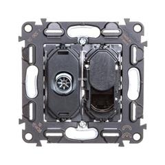 VALENA LIFE Gniazdo teleinformatyczne TV/RJ45 kat.6 UTP  753055