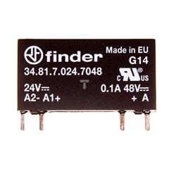 Wąskoprofilowy przekaźnik 5mm do obwodów drukowanych i gniazd SSR OC 100mA 48VDC 24VDC wykonanie szczelne RTIII 34.81.7.024.7048