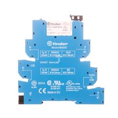 Przekaźnikowy moduł sprzęgający 1P 6A 220-240V AC szer. 6,2mm styki AgNi, szyna DIN 35mm MasterBASIC 39.11.8.230.0060