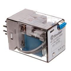 Przekaźnik miniaturowy 3P 10A 24V DC przycisk testujący mechaniczny wskaźnik zadziałania 60.13.9.024.0040