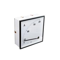 Amperomierz analogowy tablicowy 200/5A do przekładnika 200/5A 144x144mm IP50 C3 K=90 st. EA12N E41800000000