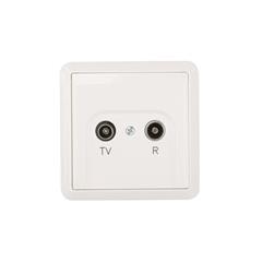 Forum Gniazdo antenowe RD/TV przelotowe 11dB białe GAP1F1101R