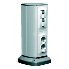 Optiline 45 Słupek instalacyjny dwustronny 700mm anodyzowane aluminium ISM20202