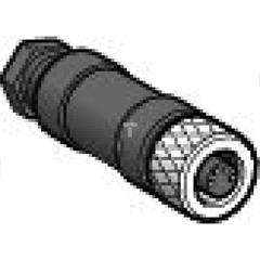 Konektor prosty żeński, M8 , 4-pin.,, dławik kablowy M9,5x1 XZCC8FDM40S
