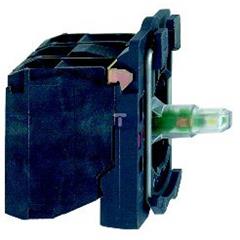 Zestaw św. czerw. z korpusem/kołnierzem mocującym zinteg. LED 24V 1NO+1NC ZB5AW0B45