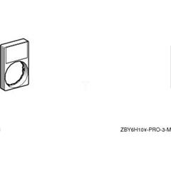 Ramka do etykiet 30x50mm z etykietą 18x27mm bez ozn. dla kwadr. główki ZBCY6H101