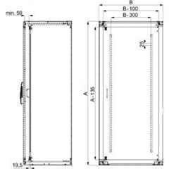 Spacial SF/SM pełne drzwi wewnetrzne, 2000x1000mm NSYID2010
