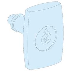 Prisma Plus, system G, zatrzask drzwi z zamkiem i dwoma kluczami 405, IP55 08936