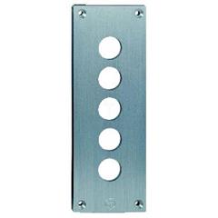 Płyta czołowa z nawiertami, XAP-E, metalowa, 5 otworów poziom. XAPE305