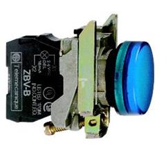 Wskaźnik świetlny okragły. O 22, IP65, nieb., zintegr. LED, 24 V, ATEX XB4BVB6EX