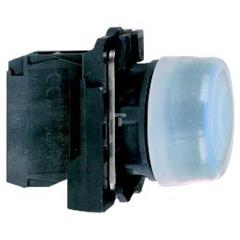 Przycisk kompletny nieb. wystający O 22 z sam. powr., 1NO bez ozn. XB5AP61