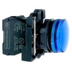 Wskaźnik św. nieb. O22 zwykła soczewka zinteg. LED 110...120V XB5AVG6