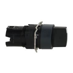 Przełącznik czarny 2-poz., pokrętło O 16, 1 NO XB6AD221B