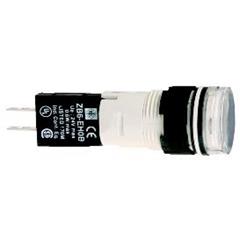Wskaźnik świetlny okragły. O 16, IP 65, biały, zintegr. LED, 24 V, złącze XB6AV1BB