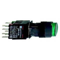 Przycisk sterowniczy podświetlany ziel. O 16, z sam. powr., 24 V, 1 NO+1 NC XB6AE3B5B