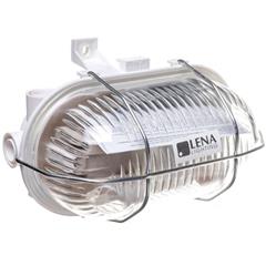 Oprawa kanałowa OVAL 60W E27 SIMETAL BIAŁY z rozkładaną siatką 321177