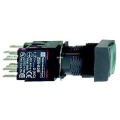 Przycisk kompletny ziel. podśw. O 16, kryty z sam. powr., 24 V, 1 NO+1 NC XB6CW3B5B