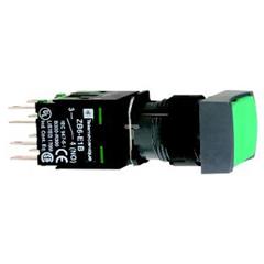 Przycisk kompletny ziel. prostok. kryty O16 z sam. powr. 1NO bez ozn. XB6DA31B