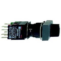 Przełącznik piórkowy czarny prost., pokrętło O 16 2- poz. stab., 1 NO+ 1 NC XB6DD225B