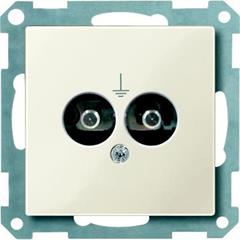 Mechanizm gniazda wtykowego wyrównania potencjałów, biały, połysk, system M MTN290444