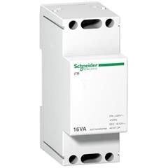 Modułowy transformator dzwonkowy iTR - 230 V 50..60 Hz - wyjście 8..12 V - 16 VA A9A15212