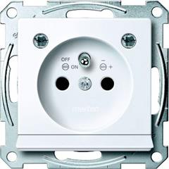 Gniazdo wtykowe z/u z sygn. i LED, przesł. b.śrub., B.A, P, Sys M MTN2504-0325