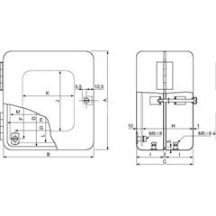Pełna płyta montażowa w pudełku 165x120 NSYAMPM1612SB