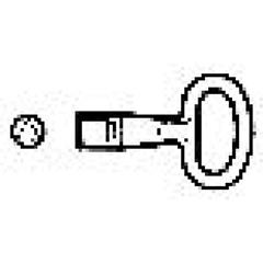 Trójkątna wkładka zamka 8mm, chromowana, dla obudów Spacial CRN i Thalassa PLM NSYTT8CRN