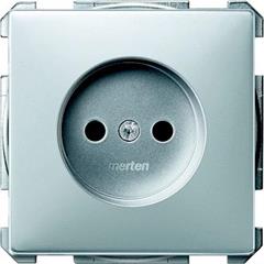 Gniazdo wtykowe b/u z przesłoną, zaciski śrub., alu, Artec/Antique MTN2000-4060