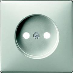 Płytka centralna mech. gniazda wtyk. b/u z przesł. stal, Artec/Antique MTN2031-4146