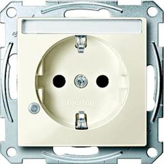 Gniazdo wtykowe SCHUKO p.opis., sygn. zał. przesł., b.śrub., B, P, Sys M MTN2303-0344