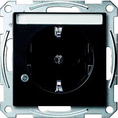 Gniazdo wtykowe SCHUKO p.opis., sygn. zał. przesł., b.śrub., antracyt, Sys M MTN2303-0414