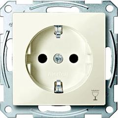 Gniazdo wtykowe SCHUKO z ozn. /zmywarka/ i przesłoną, b.śrub., B, P, Sys M MTN2353-0344