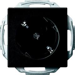 Gniazdo wtykowe SCHUKO 45° z przesłoną, zaciski bezśrubowe, antracyt, system M MTN2370-0414