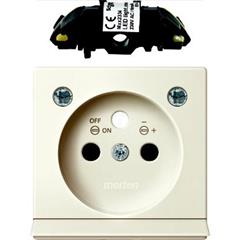 Płytka centralna z gn. ośw. i LED do gn. wtyk., z/u przesł. B, P, Sys M MTN2534-0344