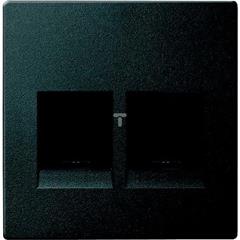 Płytka centralna podwójnego gniazda moduł. z osłoną p/kurz., antracyt, Sys M MTN4562-0414