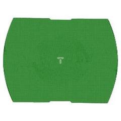 Wkładka zielony bez. ozn. do prostokąnych krytych przycisków podśw. O16 ZB6YDW3