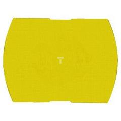 Wkładka żółta bez. ozn. do prostokąnych krytych przycisków podśw. O16 ZB6YDW5