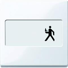 Klawisz z polem opisowym, biały active, połysk, system M MTN432325