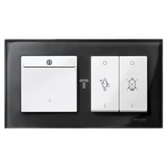 Łącznik hotelowy na kartę, biel polarna, połysk, system M MTN315619