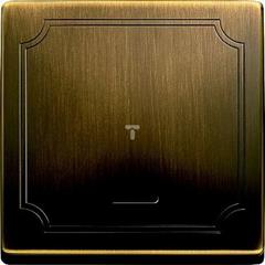 Klawisz z lampką sygnaliz. i oznacz. /klucz/ mosiądz antyk, Artec/Antique MTN437643