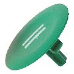 Wkładka zielony , II, do okrągłych przycisków O 22mm ZBA336