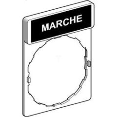 Ramka do mocowania etykiet 30x40mm, z etykietą 8x27mm MARCHE ZBY2103