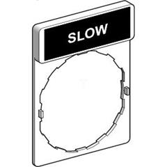 Ramka do mocowania etykiet 30x40mm, z etykietą 8x27mm SLOW ZBY2327