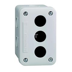 Kaseta sterownicza pusta XAL-E pusta - jasnoszary, 3 wycięcia, IP54, dla XB7 O 22mm XALE3