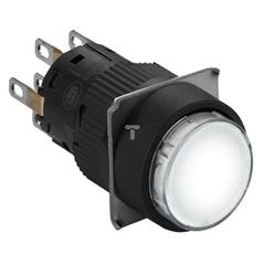 Przycisk podświetlany biały okr. O 16, kryty z sam. powr., 12 V, 2 OC XB6EAW1J2P