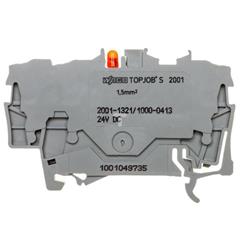 Złączka 3-przewodowa 1,5mm2 z LED szara TOPJOBS 2001-1321/1000-413