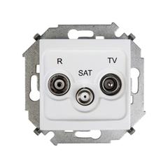 Simon 15 Gniazdo antenowe RD/TV/SAT końcowe białe 1591466-030 WS15-1591466-030