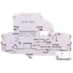 Złączka 2-przewodowa 6mm2 bezpiecznikowa szara TOPJOBS 2006-1631